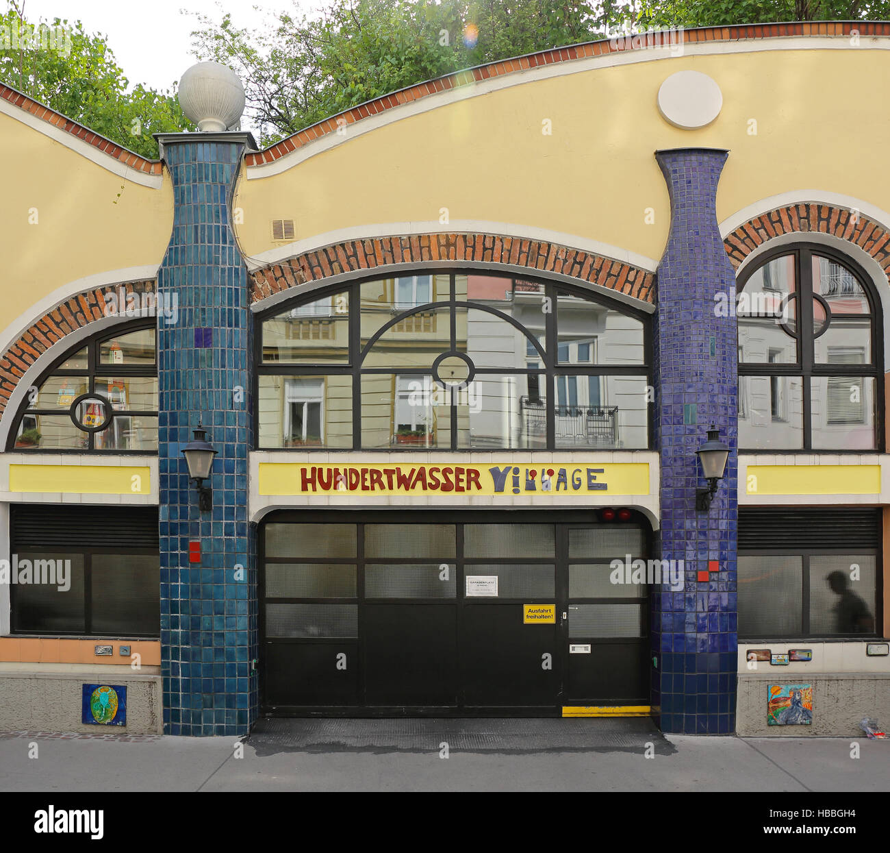 Vienne Village Hundertwasser Banque D'Images