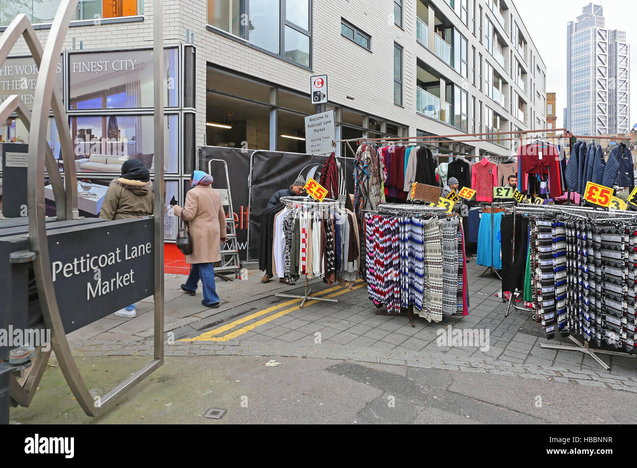 Londres Petticoat Lane Banque D'Images