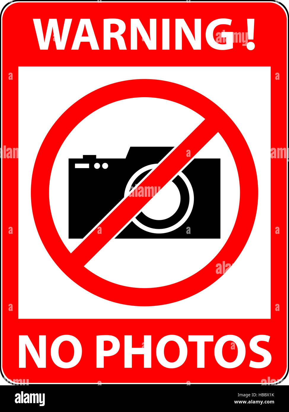 Aucune photographie, photo interdite symbole. Banque D'Images