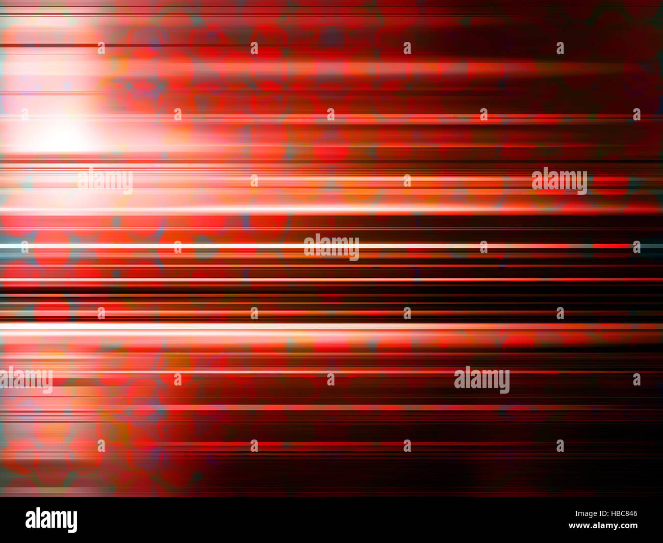 Des traînées de lumière rouge contexte Banque D'Images