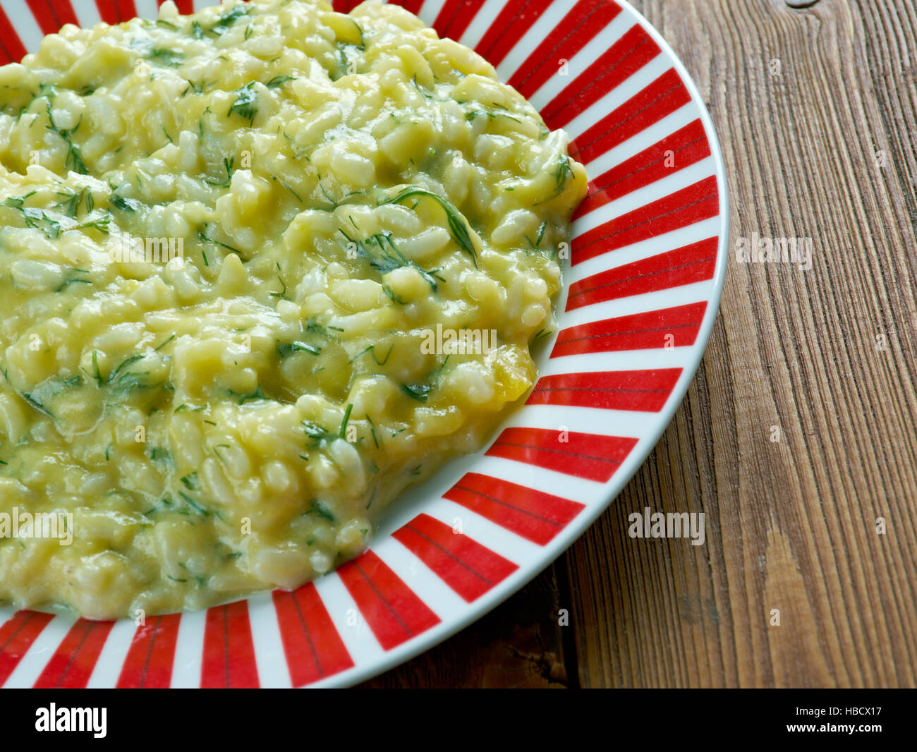 Risotto à la citrouille Banque D'Images