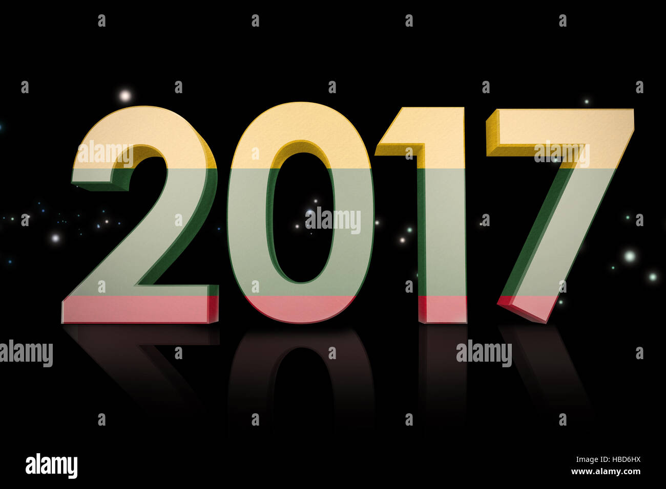 Image composite du drapeau de la Lituanie Banque D'Images