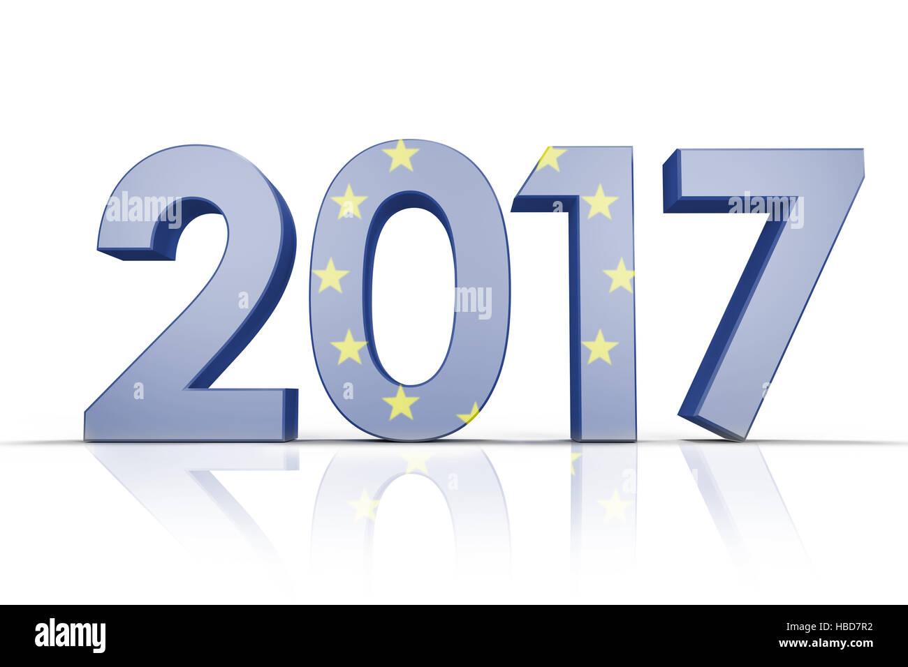 Image composite de drapeau de l'Union européenne Banque D'Images
