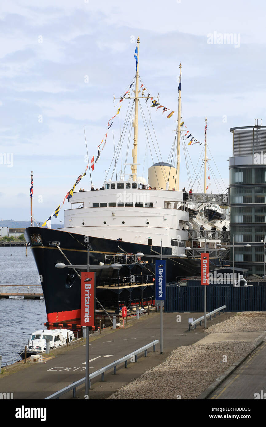 Edimbourg, Royal Yacht Britannia Banque D'Images