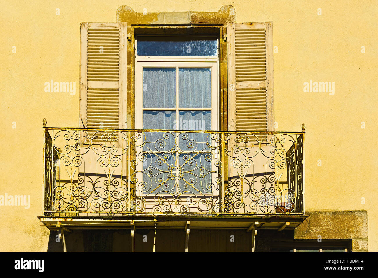 Balcon Français Banque D'Images