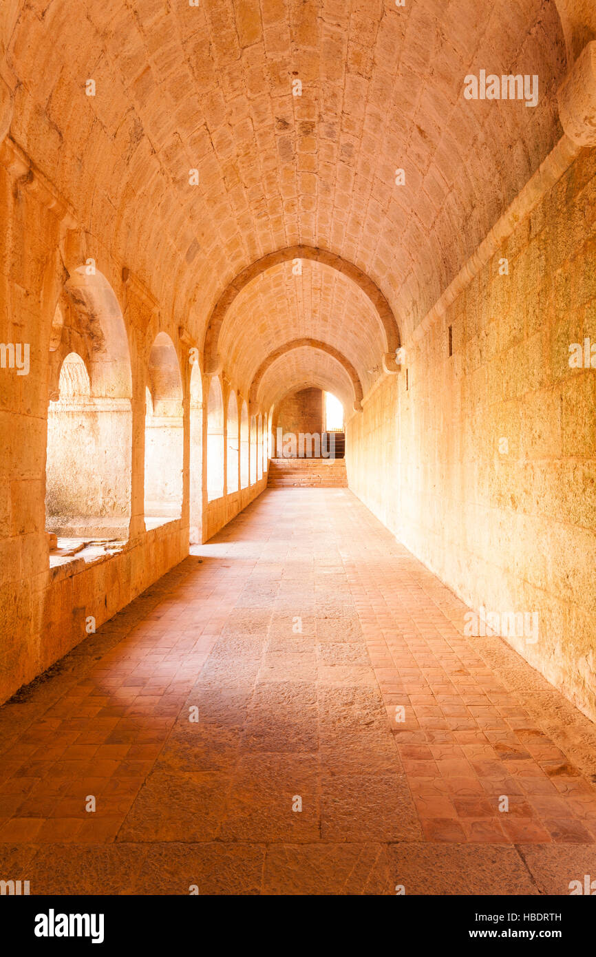 L'Abbaye du Thoronet dans le Var région de Provence, France. Banque D'Images