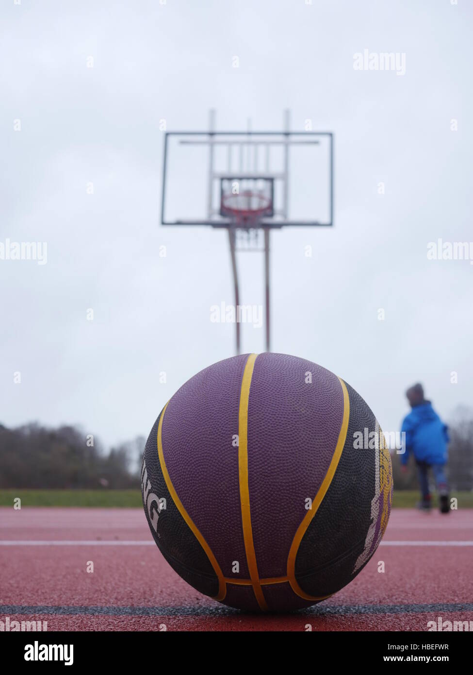 Basket Ball sur jeux pour enfants Banque D'Images