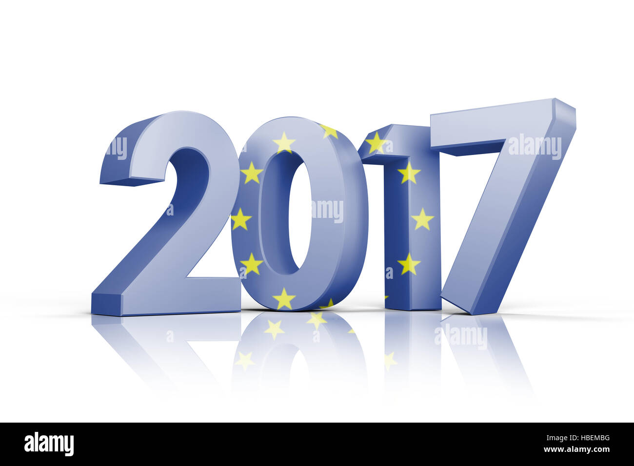 Image composite de drapeau de l'Union européenne Banque D'Images