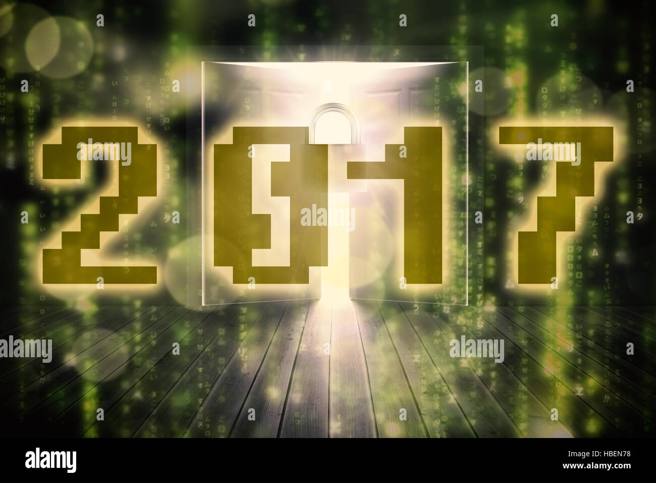 L'image composite de 2017 Banque D'Images