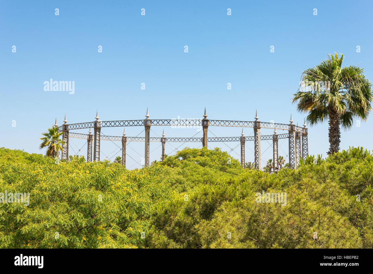 Parc del la Barceloneta, Barcelone Banque D'Images