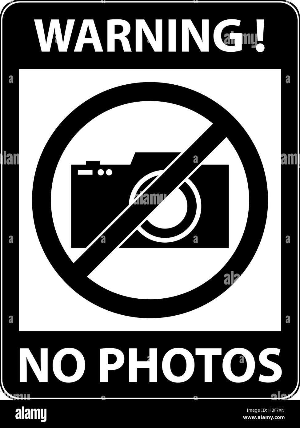 Aucune photographie, photo interdite symbole. Banque D'Images