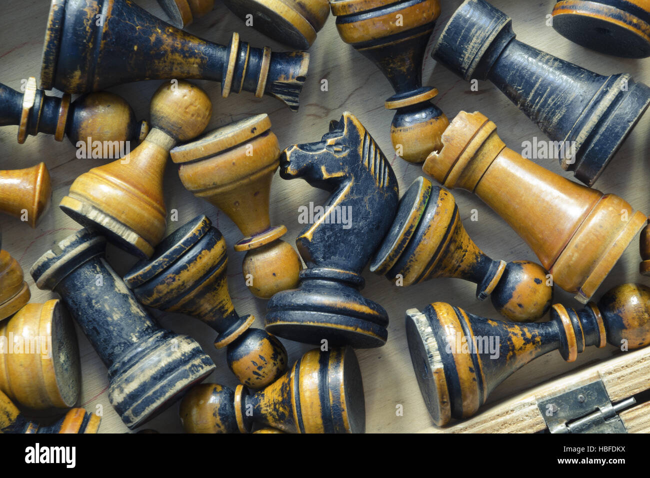 Le jeu d'échecs vintage Banque D'Images