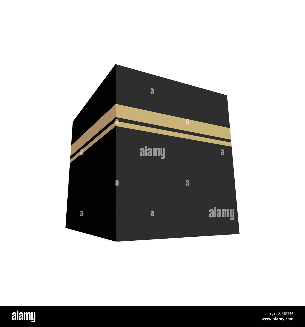 Kaaba Vector Illustration Design plat Illustration de Vecteur