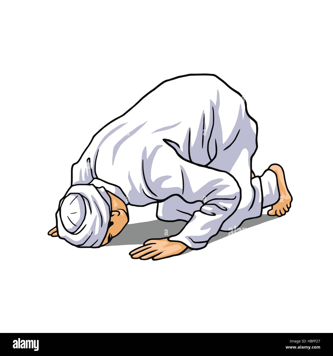 Ce musulman Salah, Salat, Shalat, Sholaat, vecteur de Soujoud Illustration de Vecteur