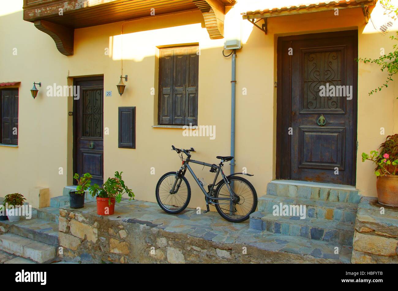 Matin dans Rethymnon Banque D'Images