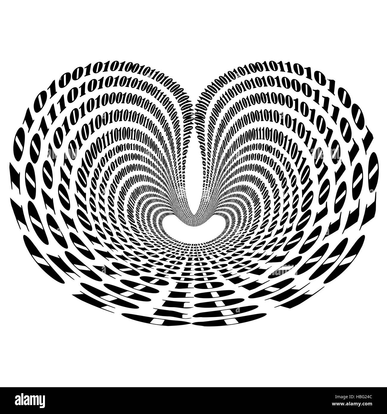 Les données, l'algorithme de déchiffrement et de codage, Code Banque D'Images