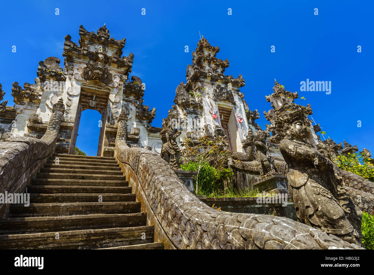 Temple de Lempuyang - île de Bali en Indonésie Banque D'Images