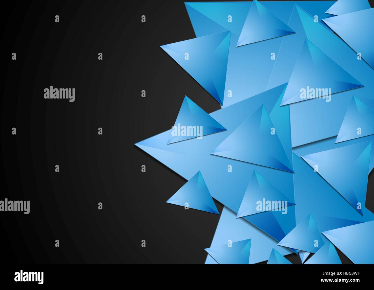 Résumé Contexte tech polygonale Banque D'Images