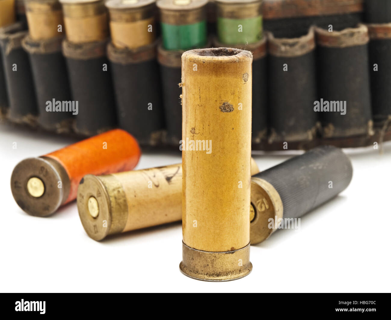 Vieille cartouche de fusil de chasse Banque de photographies et d