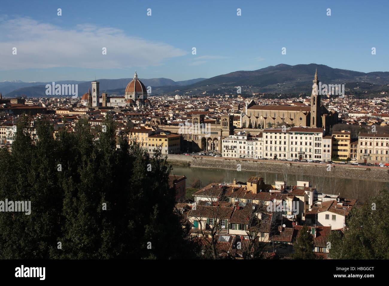 Florence, près de Piazzale Michelangelo Banque D'Images