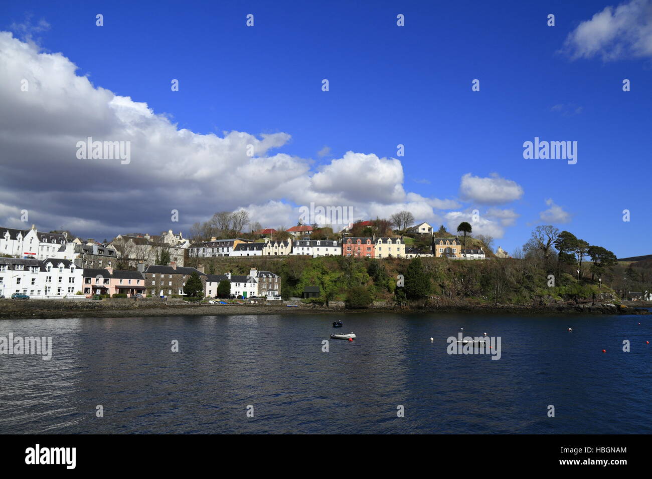 Le port de Portree, Ecosse Banque D'Images