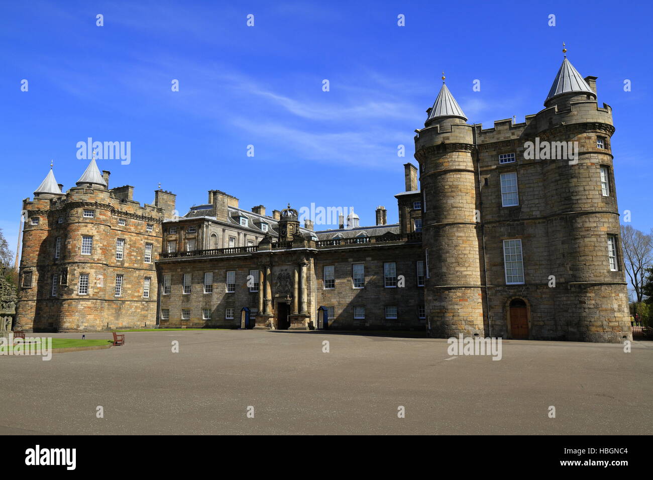 Le palais de Holyrood à Édimbourg, Écosse Banque D'Images