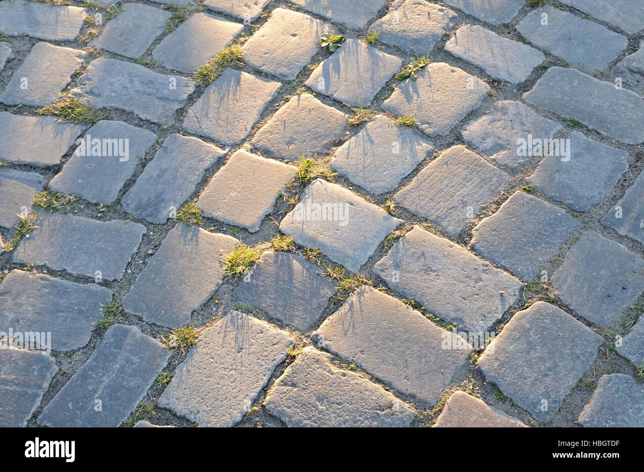 Cobblestone en plein soleil Banque D'Images