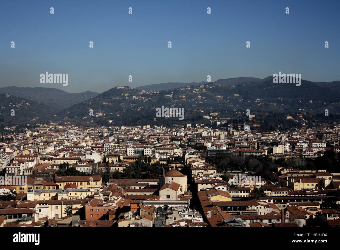 Florence, vue du Duomo Banque D'Images