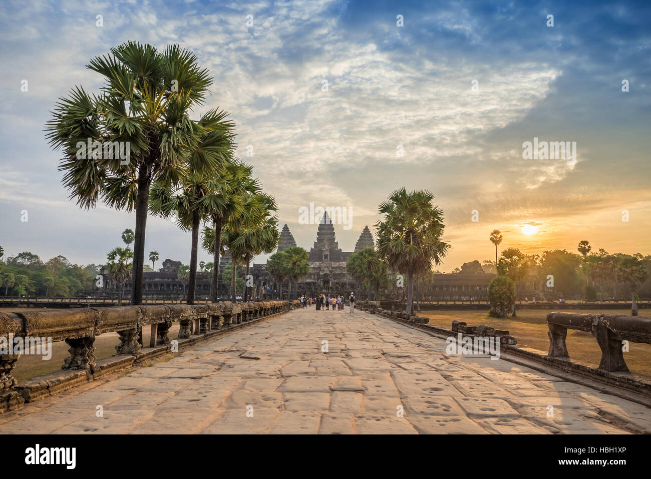 Temple d'Angkor Wat, Siem Reap, Cambodge Banque D'Images