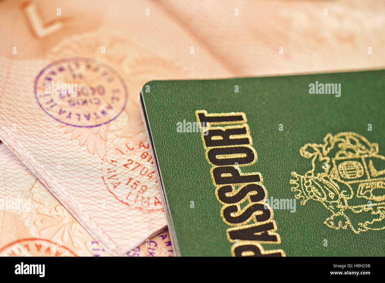 Passeport page Banque de photographies et d’images à haute résolution