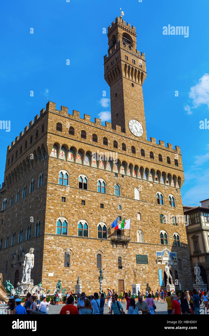 Palazzo Vecchio à Florence, Italie Banque D'Images
