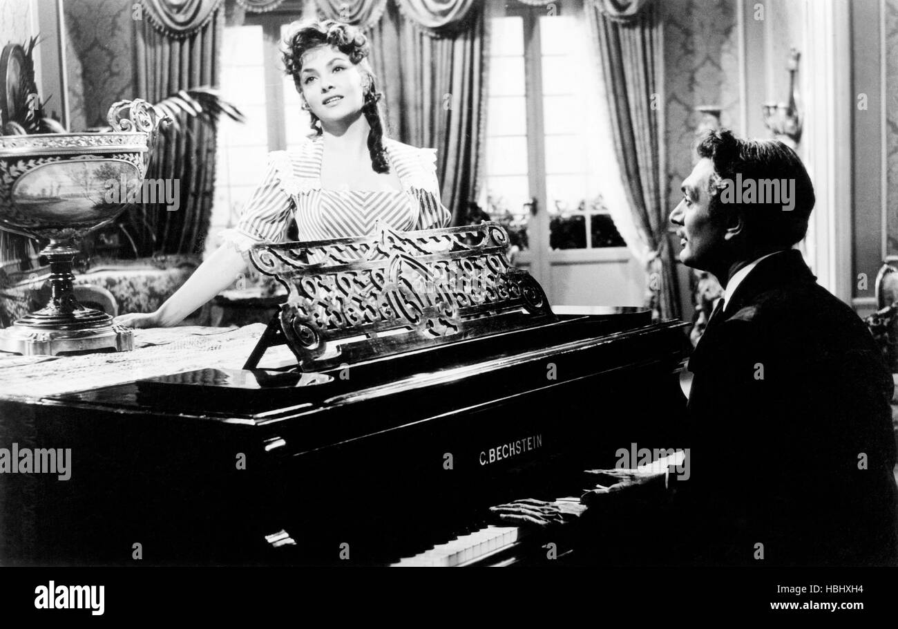 Belle mais dangereuse, (aka LA DONNA PIU BELLO DEL MONDO), à partir de la gauche : Gina Lollobrigida, Robert Alda, 1955 Banque D'Images