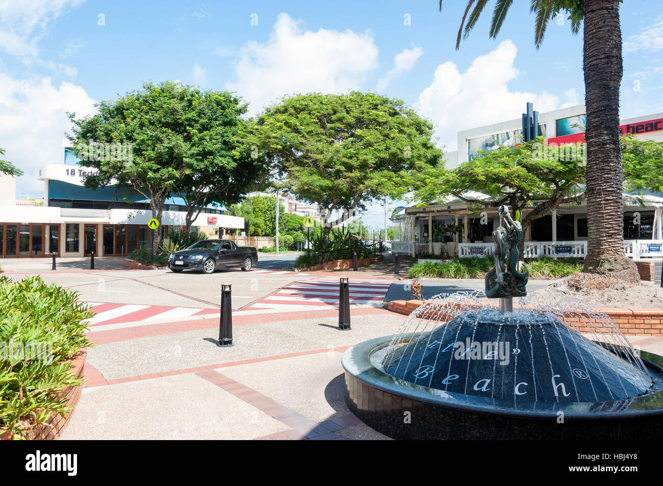 L'avenue Woodroffe, Main Beach, ville de Gold Coast, Queensland, Australie Banque D'Images