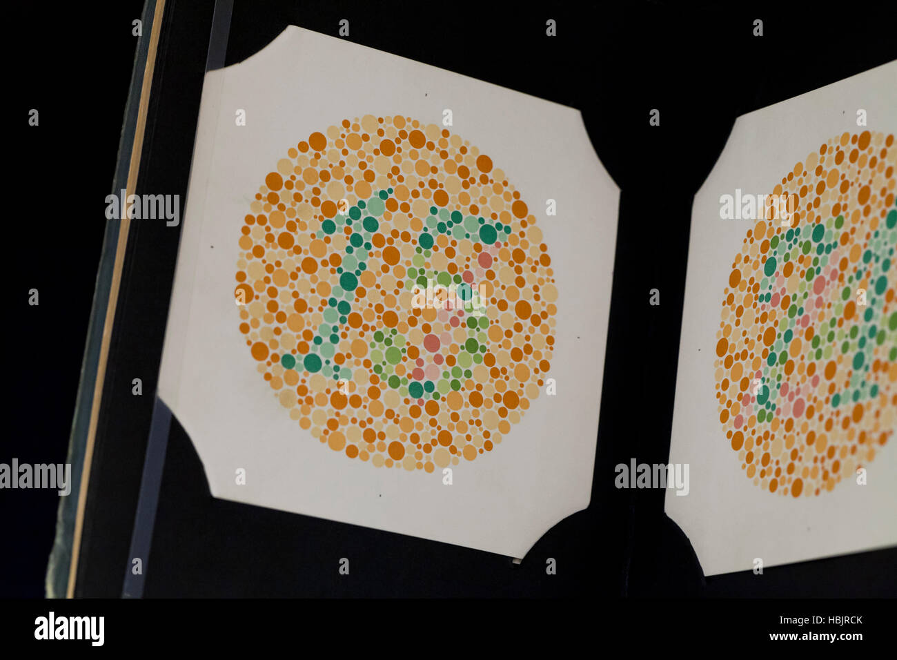 La perception des couleurs graphique de test d'Ishihara - USA Banque D'Images