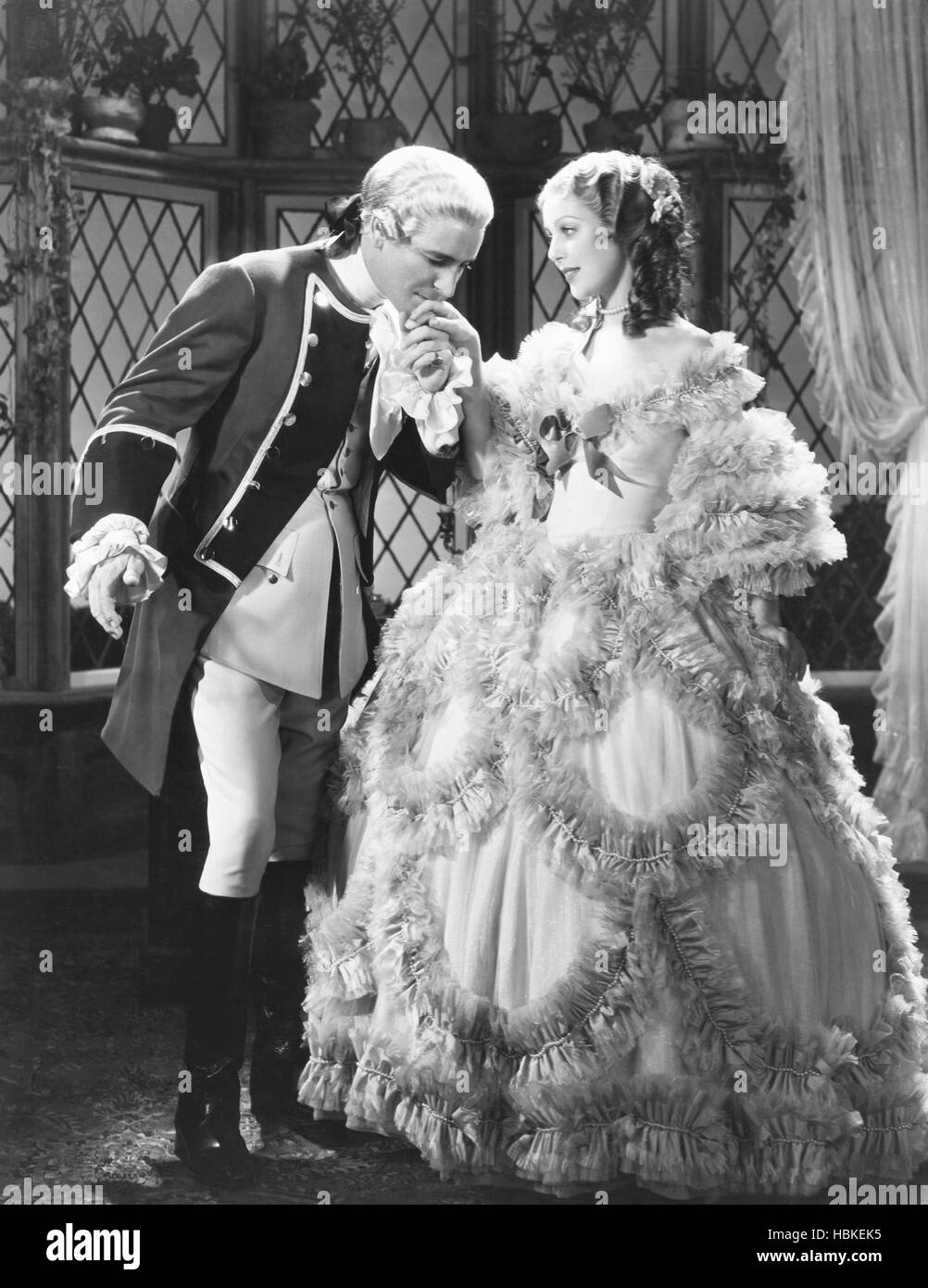 CLIVE DE L'Inde, à partir de la gauche : Ronald Colman, Loretta Young, 1935, TM & © Copyright 20th Century Fox Film Corp./avec la permission d'Everett Banque D'Images