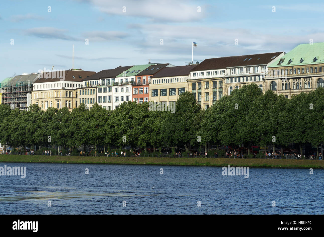 L'Alster à Hambourg Banque D'Images