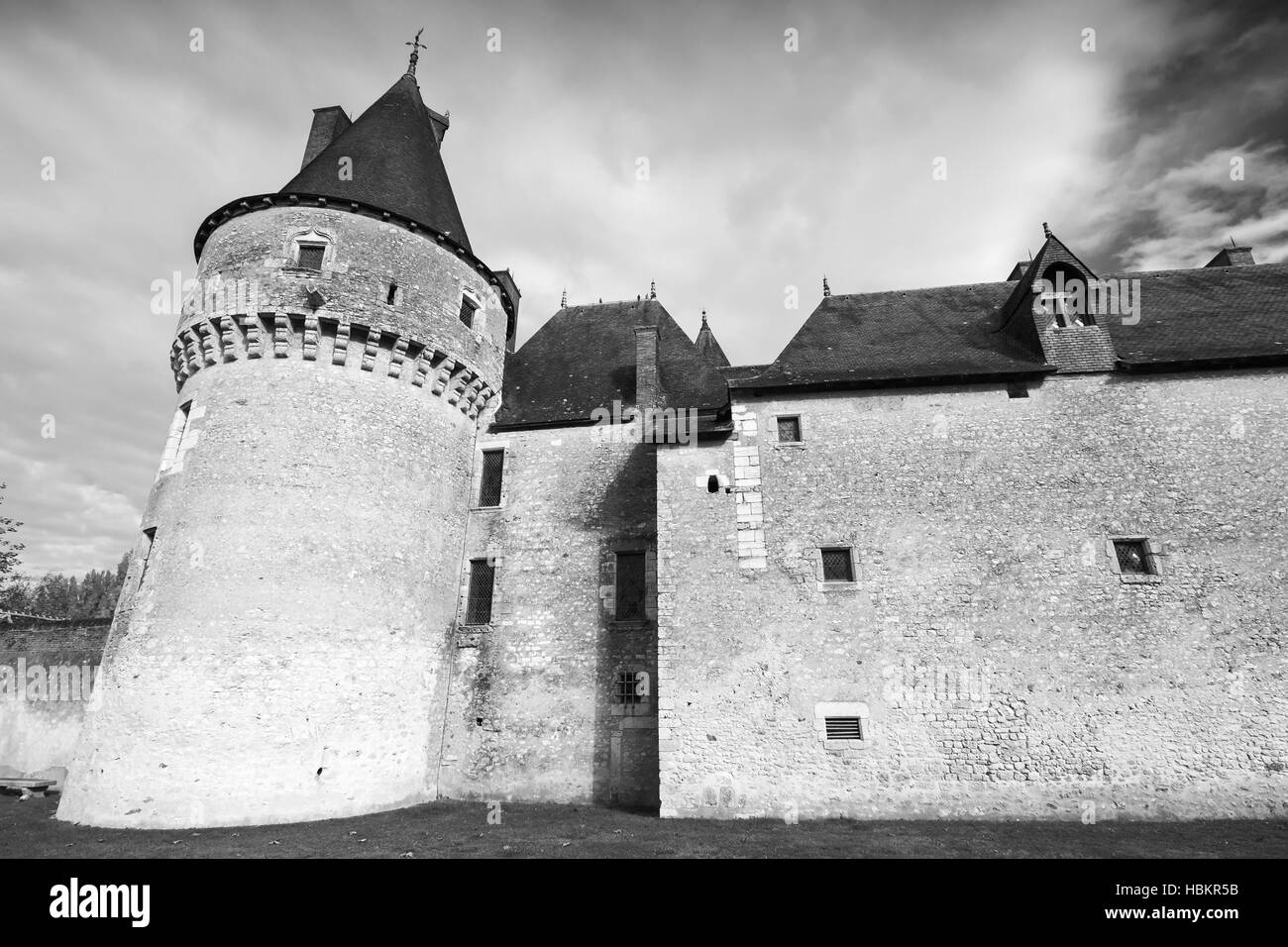 Fougères-sur-Bièvre, France - 6 novembre, 2016 : Le Château de Fougères-sur-Bièvre château français médiéval dans la vallée de la Loire. Il a été construit en 15 siècle Banque D'Images