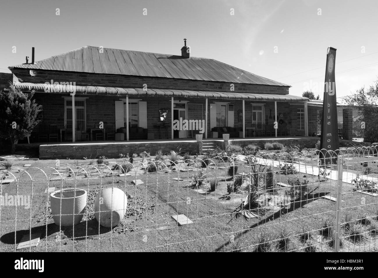 Chambre en noir et blanc Karoo Banque D'Images