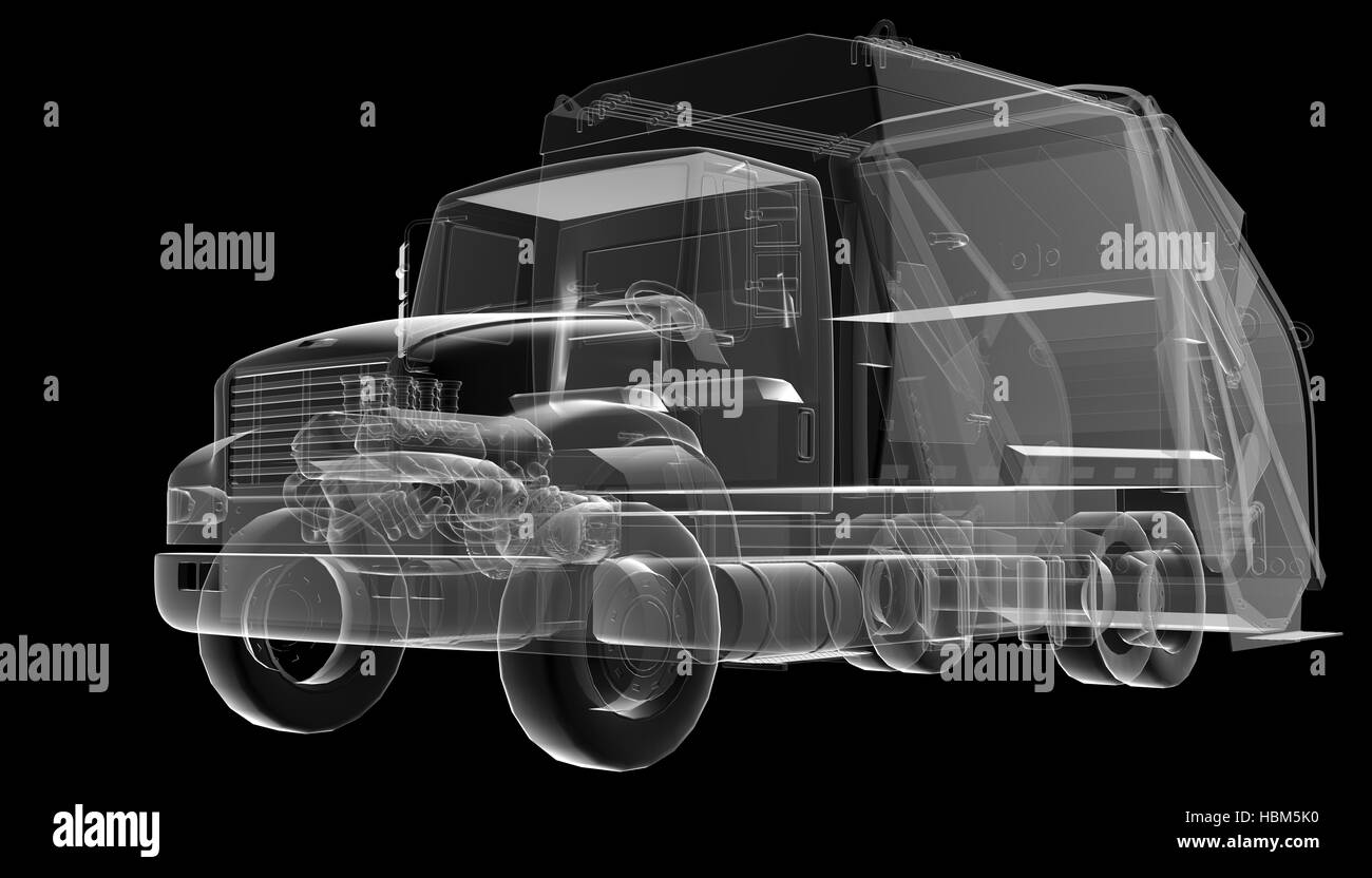 Nettoyer le chariot transparent isolé Banque D'Images