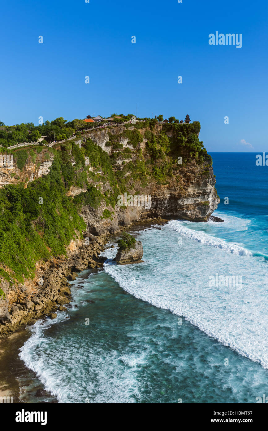 Temple d'Uluwatu à Bali Indonésie Banque D'Images