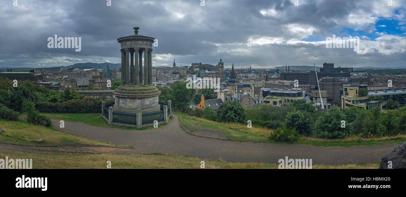Au-dessus de la colline Calton, Édimbourg Banque D'Images