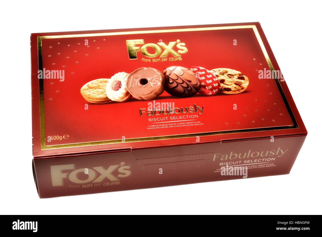 Une boîte de biscuits assortis de fox sélection fabuleusement Banque D'Images