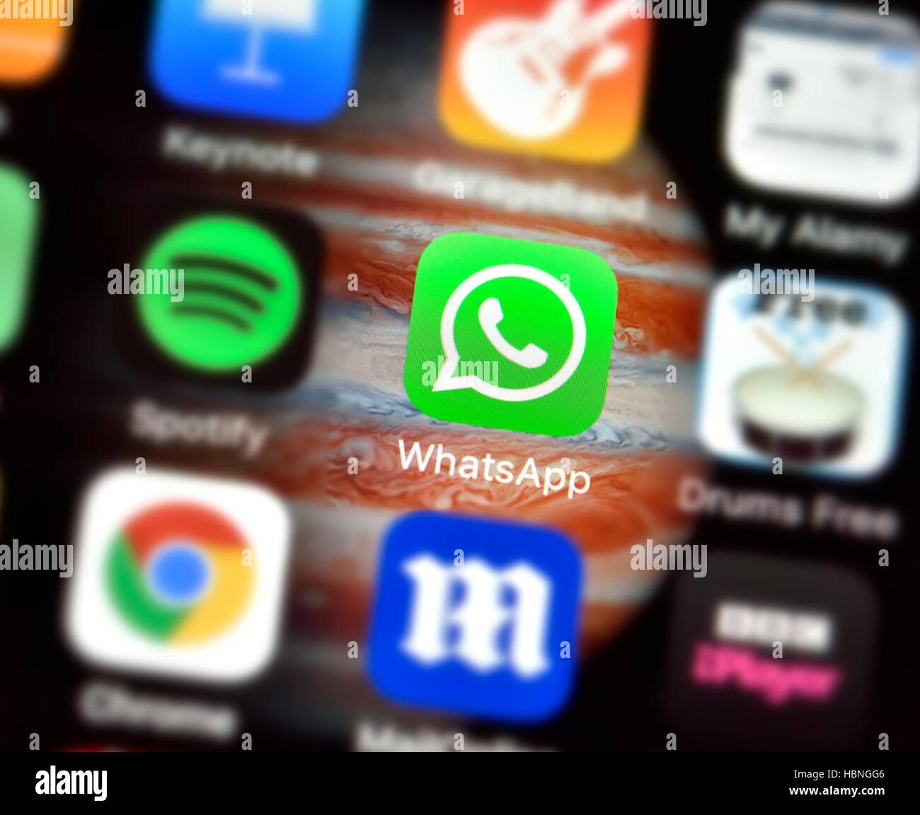 Logo mobile téléphone Whatsapp Banque D'Images