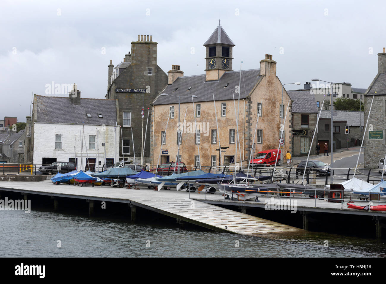 Le port de Lerwick, Shetland, Scotland Banque D'Images