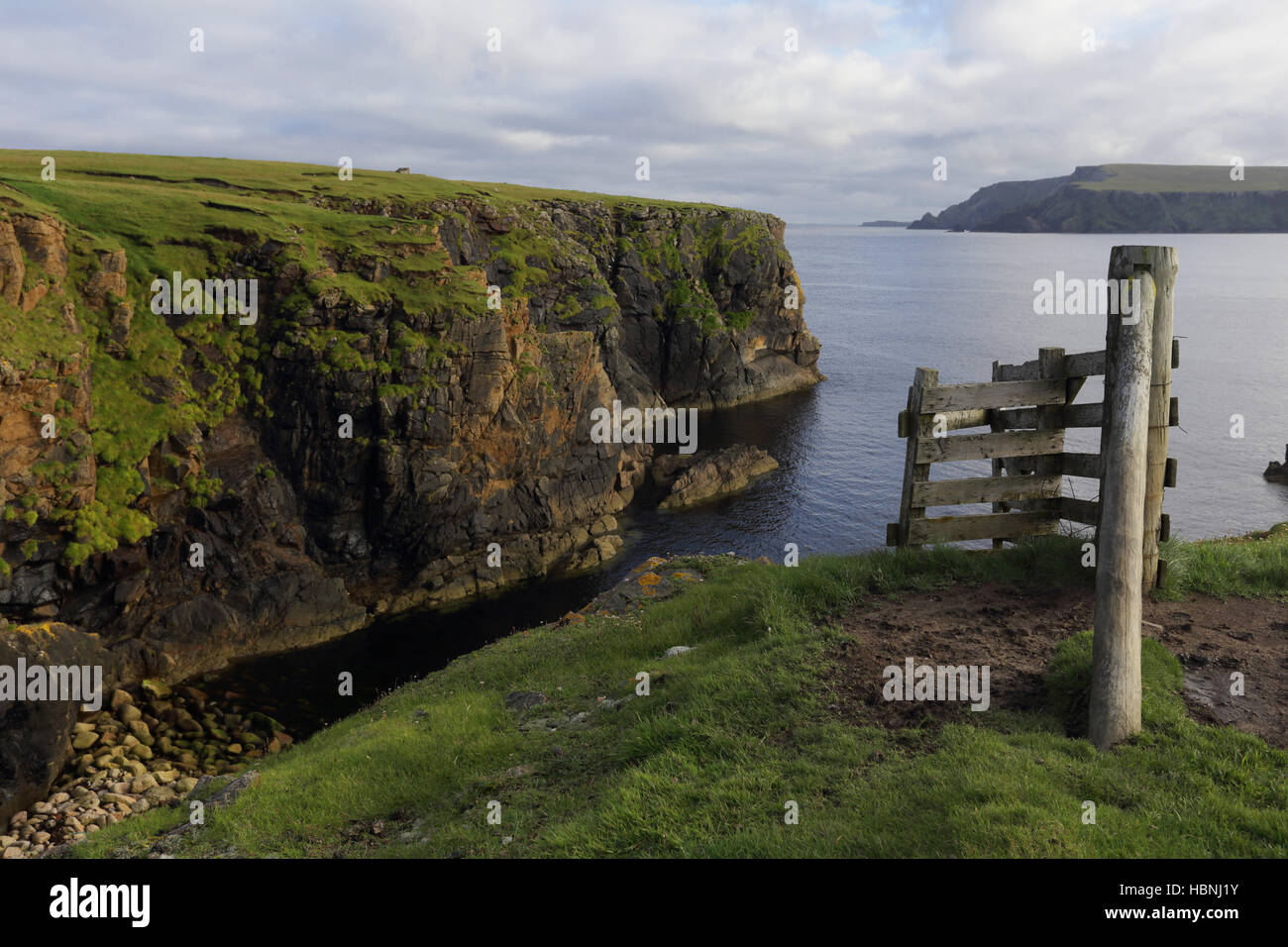 Côte Est de l'île de Unst, Shetland, Scotlan Banque D'Images