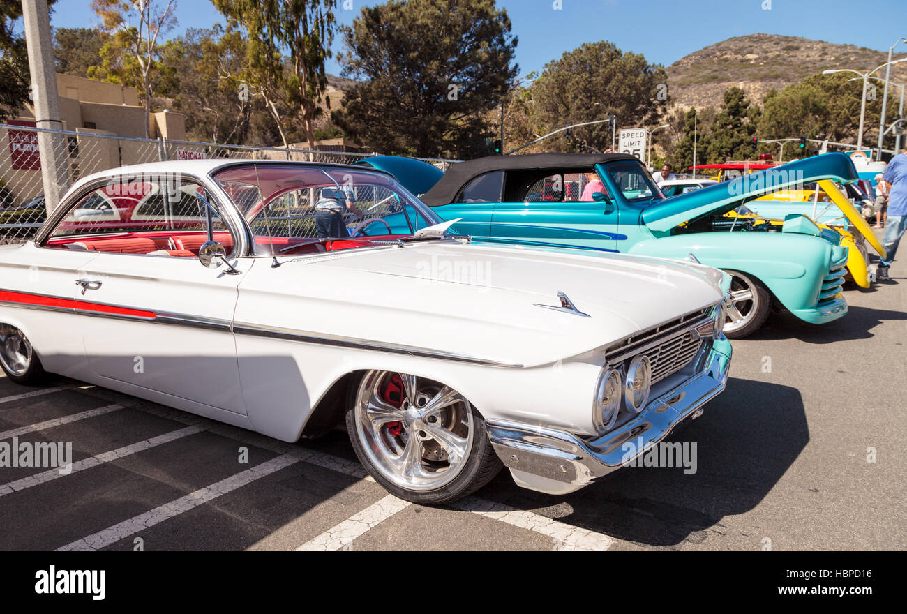Chevrolet Impala 1961 blanc Banque D'Images