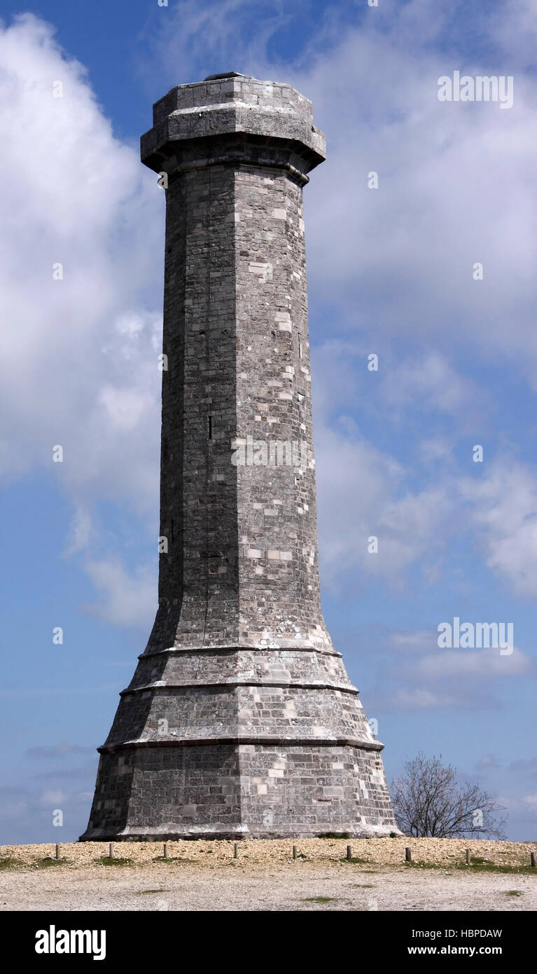 HARDY'S MONUMENT BLACK DOWN près d'ABBOTSBURY DORSET UK. Banque D'Images
