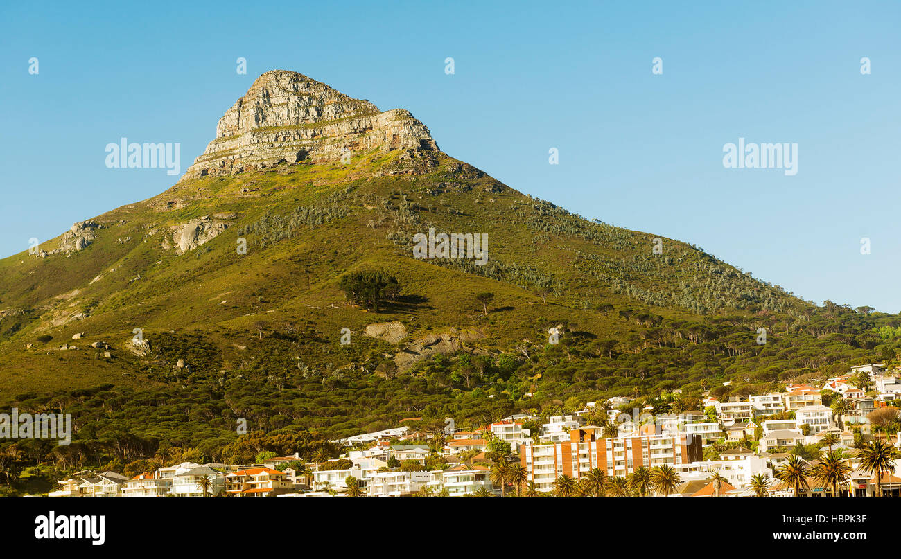 Pic de la tête de lion sur la ville du Cap en Afrique du Sud Banque D'Images