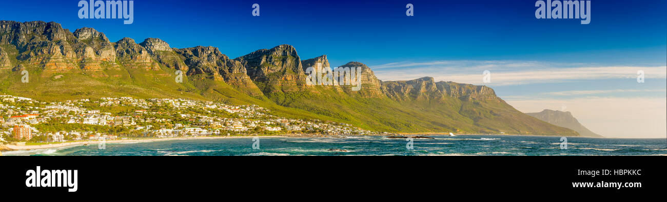 Panorama des Douze Apôtres à Cape Town, Afrique du Sud Banque D'Images