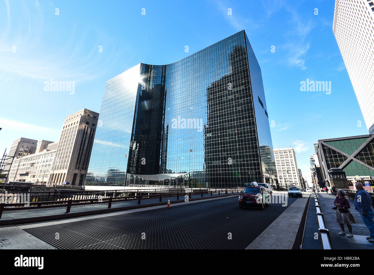 300 South Riverside Plaza Building. Société de gestion de l'immeuble à Chicago, Illinois Banque D'Images